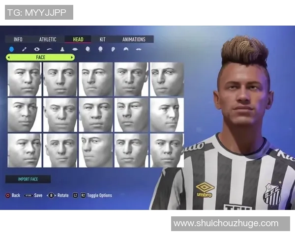 打造你的足球明星形象在捏脸游戏中尽情展现个性与风格